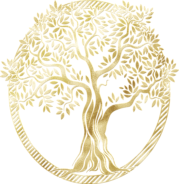 gold foil tree